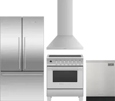 4 Piece Package Includes Refrigerator, Range, Hood And Dishwasher